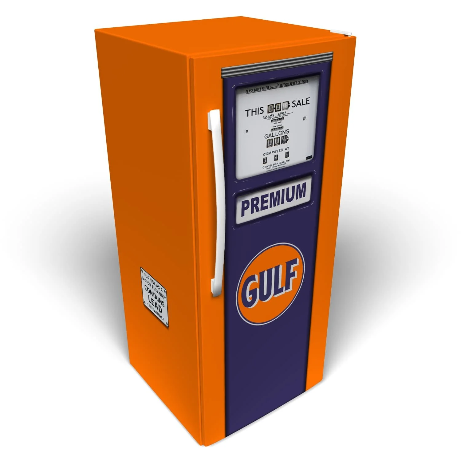 Gulf Oil Gas Pump #2 (Clean) Refrigerator Wrap
